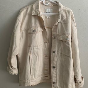 Cream denim jacket
